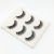 False Eyelashes Black and Purple Box Three Pairs of Chemical Fiber Material Thick Stage Makeup Beauty Qingdao Factory Wholesale