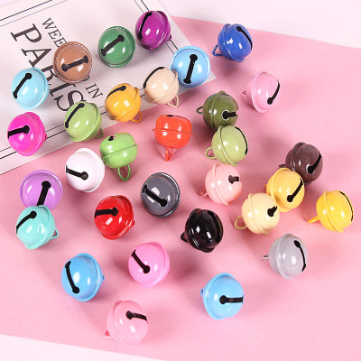 22mm Color Little Bell Shape Ornament Accessories Keychain Candy Color Baking Paint for Metal Bell Pet Decoration Wholesale