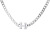S925 Sterling Silver Trendy Thick Straps H Letter Three-Dimensional Pendant Niche Design Set Bracelet Necklace