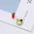 Sterling Silver Needle Summer Colorful Bear Head Small Slippers Ear Studs Funny Funny Cute Girl Student Earrings