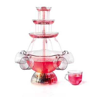 5 Cups Red Wine Fountain, Can Be Used for Party, Cocktail Party, Quantity Discount Ul Plug