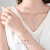 Sterling Silver 925 Necklace Set for Women Special-Interest Design Light Luxury SUNFLOWER Bracelet Ins Glazed Stone Ring