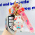 Spot White Rabbit PVC Flexible Glue Keychain Backpack Pendant Car Shape School Bag Hanging Ornaments Bunny Doll