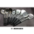 Stainless Steel Spatula Meal Spoon Slotted Spoon Kitchenware Cooking Meat Fork Soup Spoon and Strainer Spatula Kitchen Utensils 6-Piece 8-Piece Set