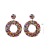 Retro Color Bead Earrings Women's Ethnic Style Rainbow Beaded Color Matching Earrings Bohemian Handmade Earrings