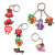 Bad Rabbit Schoolbag Hanging Buckle Keychain Pendant PVC Cartoon Soft Glue DIY Ornament Amazon Gift Keychain