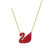 Swan Necklace Female Red Swan Champagne Gradient Blue Swan Clavicle Chain TikTok Jingdong Live Broadcast Does Not Fade