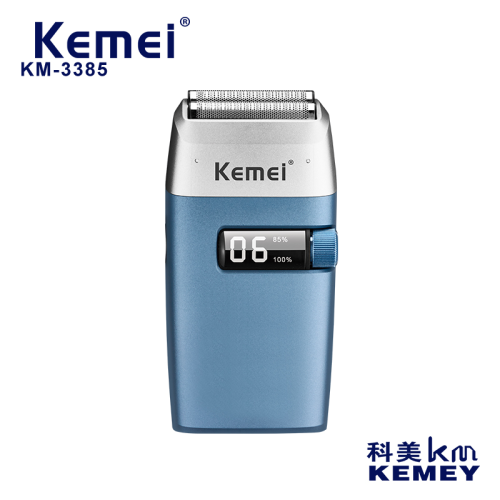 Kemei Shaver KM-3385 Plug-and-Play Floating Blade Net Led Lithium Battery Ultra-Long Life Battery Shaving Head