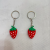 Cartoon Emulational Fruit Doll Keychain Pendant Creative Soft Glue Strawberry Pineapple Bread Bag Charm