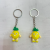 Cartoon Emulational Fruit Doll Keychain Pendant Creative Soft Glue Strawberry Pineapple Bread Bag Charm