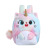 Winter Cartoon Plush Big Eyes Backpack Little Princess Cat Children Backpack Kindergarten Unicorn Schoolbag