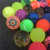 Free Shipping Elastic Ball Wholesale 27mm Floating Water Colorful Fun Park Jumping Ball Rainbow Machine Children's Toys Bouncy Ball