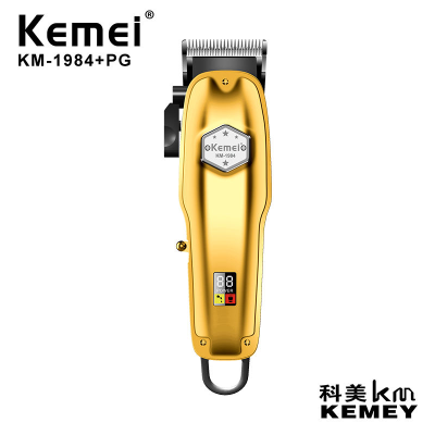 Cross-Border Manufacturers Directly Supply Kemei KM-1984 + PG Lithium Battery Fast Charging Haircut Push