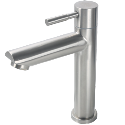 304 Stainless Steel Single Cold Straight Mouth Sink Faucet