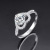 Moissanite Diamond Ring Women's High-End Elegant Open Ring Couple's Ring Classic 1 Karat Bracelet Wholesale Moissanite