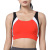 Color Matching Sports Bra Fixed One-Piece Cup Breathable Ice Feeling Quick-Drying Underwear Fitness Running Seamless Breasted Shockproof