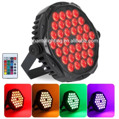 2022 new 3W*36pcs remote control thin full color par light for wedding party bar