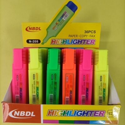 N-206 Display Combined with 36 Color Fluorescent Pen