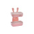 Fashion Creative Little Bunny Double-Layer Soap Box Simple and Convenient Punch-Free No Trace Stickers Home Bathroom Soap Dish Soap Box