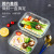 Sealed Rectangular Glass Crisper Bamboo Wood Cover Lunch Box Square Food Grade Lunch Box Large Capacity Fruit Bento Box