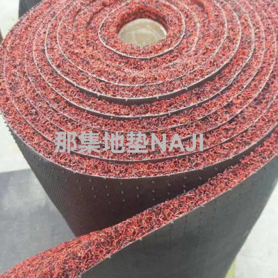 PVC Wire Drawing Nail Bottom Wire Loop Coiled Material Automobile Ground Mat Foot Mat Arbitrary Cut Carpet Household Hotel Mall Gate Earth Removing