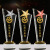 Factory Direct Award Recognition Crystal Trophy Five-Pointed Star Wooden Carved Metal Crystal Crafts Trophy
