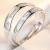 Men and Women Simple Fashion Temperament Korean Style Crown Zircon Couple Rings Opening Wedding Simulation Diamond Ring