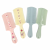 Cartoon Plastic Handle Grate Comb Cleaning Dandruff Comb Double-Edged Fine-Toothed Comb