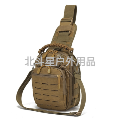 New Products in Stock Single Shoulder Crossbody Outdoor Portable Cycling Bag Camouflage Outdoor Sports Small Chest Pannier Bag Laser Punching Bag