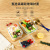 Sealed Rectangular Glass Crisper Bamboo Wood Cover Lunch Box Square Food Grade Lunch Box Large Capacity Fruit Bento Box