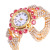 New Korean Style Women's Diamond-Embedded Elegant Quartz Watch Fashion Alloy Bracelet Watch Women's in Stock Wholesale