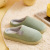 2022 New Cotton Slippers Women's Autumn and Winter Indoor Heel Wrap Platform Type Household Fleece-Lined Confinement Couple Slippers