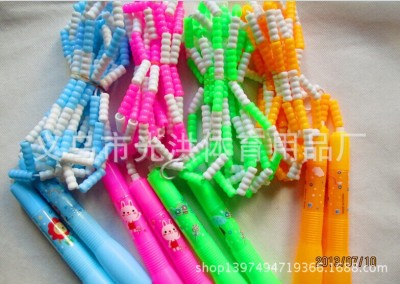 Factory Direct Sales Bamboo Jump Rope Color PVC Bamboo Competition Jump Rope Children's Beads Jump Rope