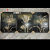 Crystal Porcelain Painting Crystal Porcelain Bright Crystal Triptych Nordic Abstract Fresh Decorative Painting Mural Craft Frame Three-Piece Set