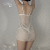 Ruoruo Sexy Lingerie Sexy Lace Seduction Bow Suspenders Nightdress Lace-up Outerwear Gown Homewear Suit 625