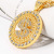 Cross-Border Fashion 360-Degree Rotating US Dollar Pendant Diamond Gold Coin Rotating Cuban Pendant Necklace Ornament