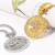 Cross-Border Fashion 360-Degree Rotating US Dollar Pendant Diamond Gold Coin Rotating Cuban Pendant Necklace Ornament