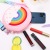 Popular Cute Rainbow Silicone Bag Parent-Child Cartoon Crossbody Shoulder Backpack Large Mobile Phone Coin Purse