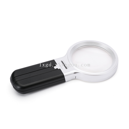 two multiples 75mm acrylic optical lens 10led lamp handheld magnifier th-7006b