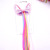Children's Wig Hair Accessories Five-Pointed Star Pony Bow Chiffon Barrettes Colorful Gold Silk Wig Girl's Braided Hair