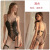 Ruoruo Sexy Lingerie Women's Sexy Hot Hidden Hook Open Chest Pad Jumpsuit Small Chest See-through Suit Hair Delivery 1379