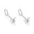 Silver Hook Stud Earrings Female Butterfly Earrings Summer Niche Ear Bone Stud Pure Silver Ear Rings Factory Wholesale