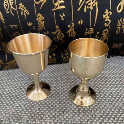 Brass Wine Glass Wholesale Worship Wine Cup Chinese Cup for Wine Water Cup Worship Supplies