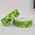 Exclusive for Cross-Border Four-Leaf Clover Heat Transfer Printing Flower Ribbed Band St. Parcret Festival Printing Ribbon Festival Decorative Band