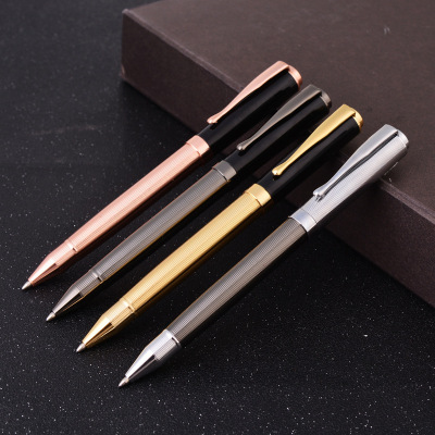 Creative Carved Metal Ball Point Pen Business Office Signature Pen Gift Advertising Marker Logo Wholesale