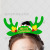 Cross-Border New Glitter Christmas Letter Antler Hairband Supplies Christmas Hat Headband Party Birthday Paper Hair Clasp