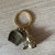 Creative Personality Brass Dustpan Copper Gourd Keychain Pendant Traditional Retro Car Key Ring Hanging Piece Pendant