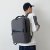 Men's Backpack Business Commute Computer Bag Solid Color Simple Student Schoolbag