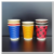 8 Oz Home Disposable Double-Layer Paper Cup Anti-Scald Tea Cup Office Cup