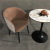 Modern Home Dining Chair Internet Celebrity Living Room Leather Leisure Chair Coffee Chair Rest Area Reception Chair